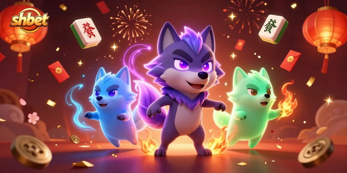 Experience shbet's thrilling gameplay with captivating 3D illustrations and festive elements in a dynamic casino scene.
