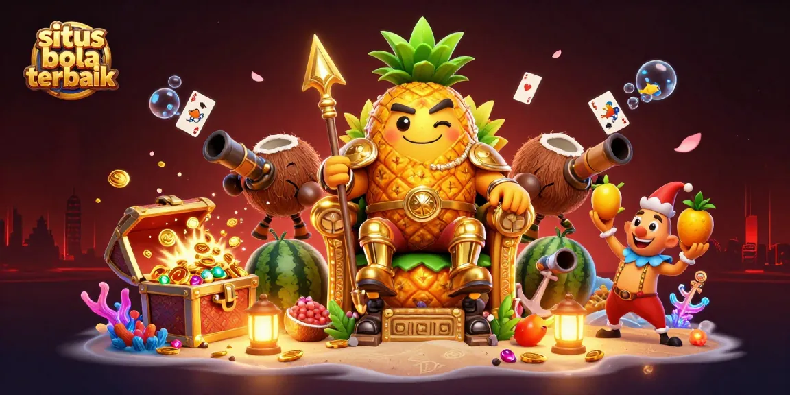 Experience winning thrills with situs bola terbaik in a vibrant 3D casino scene.