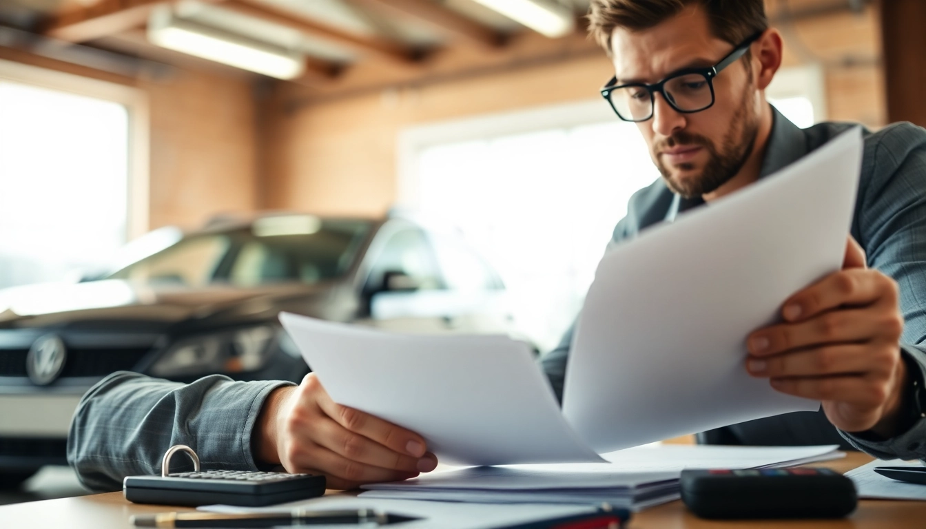 Understanding how do extended auto warranty claims work step by step with a claims adjuster analyzing documents.
