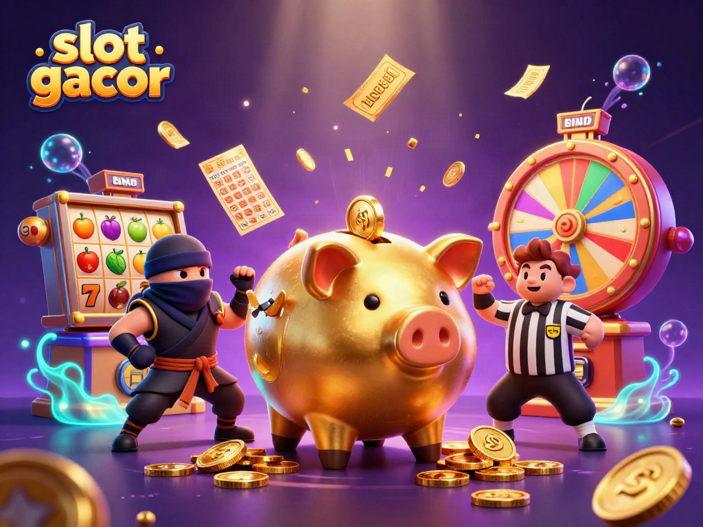 Slot gacor interaktif dengan karakter menarik dan simbol jackpot yang memikat