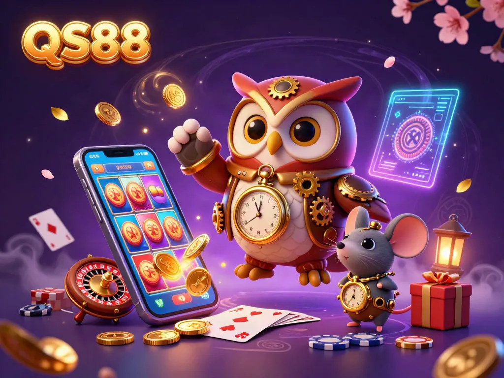 Spin the reels and win big at QS88 with engaging slot games and vibrant casino elements.