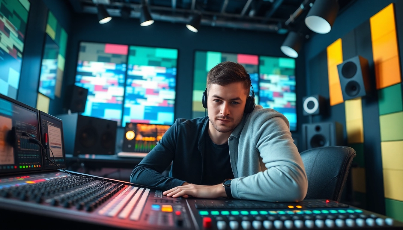 Enhance your tracks with expert online mastering techniques in a professional studio.