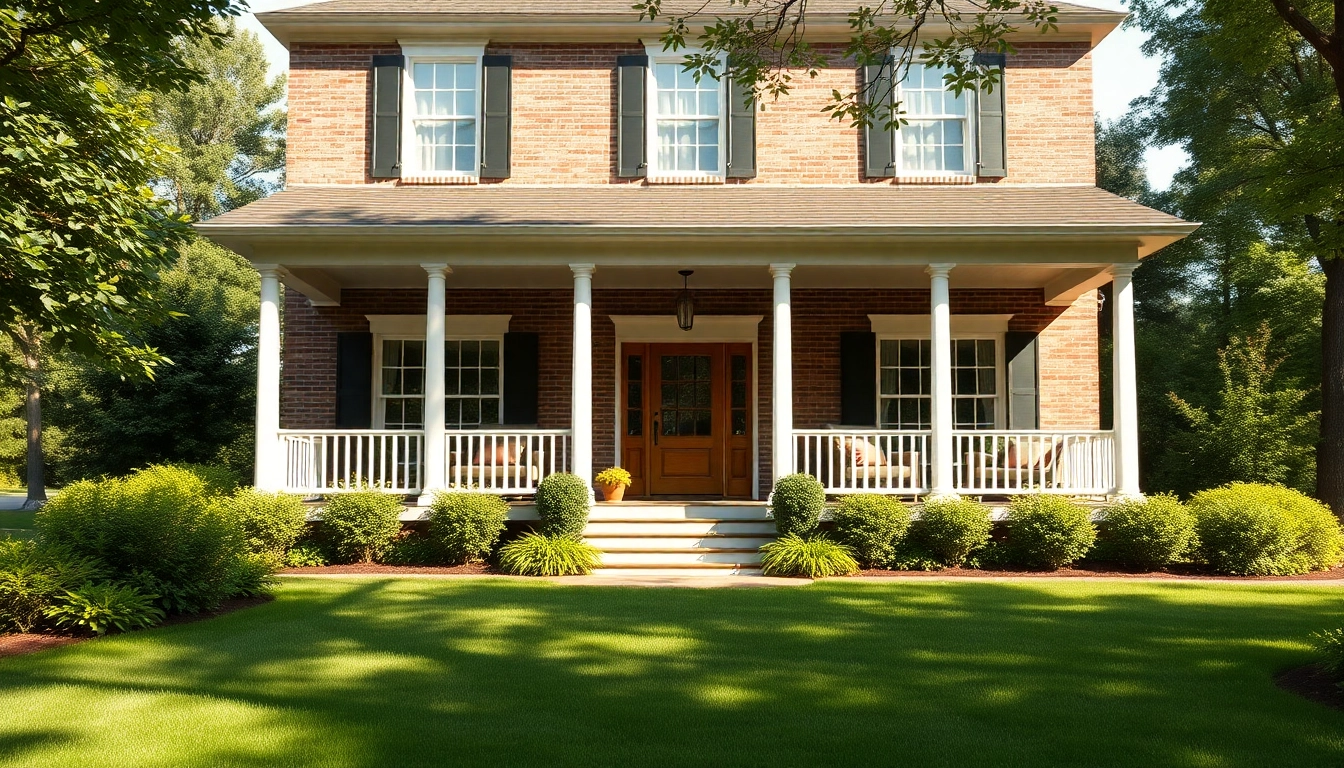 Colonial home renovation showcasing elegant architectural features and modern touches