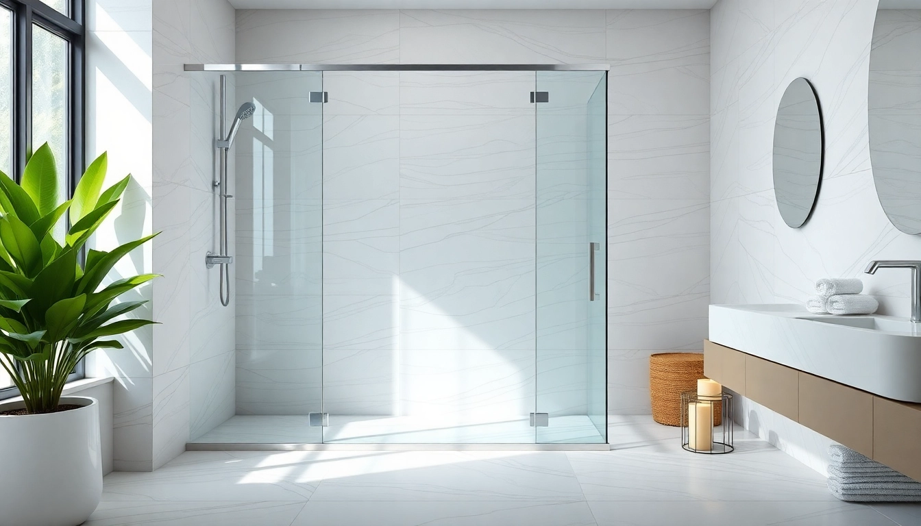 Elegant showers au featured in a contemporary bathroom showcasing sleek design and luxurious ambiance.