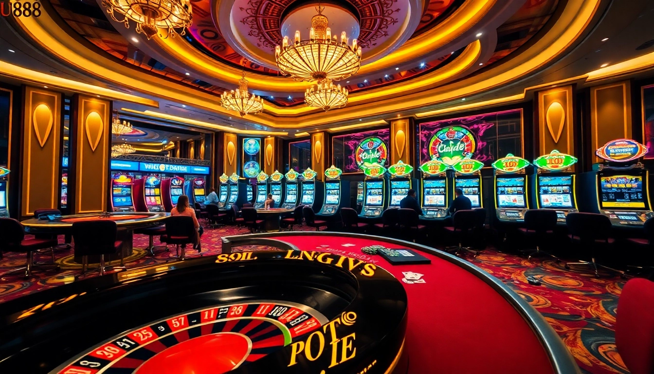 Visit the vibrant atmosphere of U888 link mới, where excitement meets high-stakes gambling action.