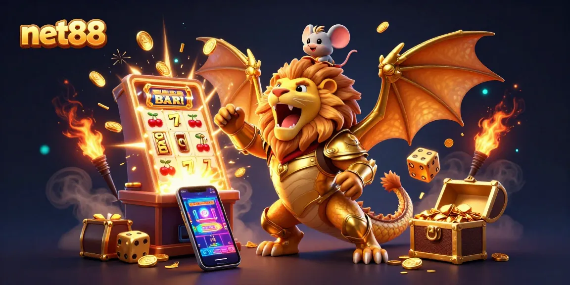 Engage in thrilling gameplay with net88's slot jackpot action from a mesmerizing 3D illustration.